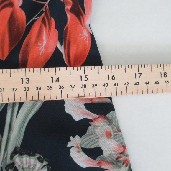 STYLESTALKER Womens Floral Print Romper Size S blue multicolor Lined Back Zip - Picture 8 of 12